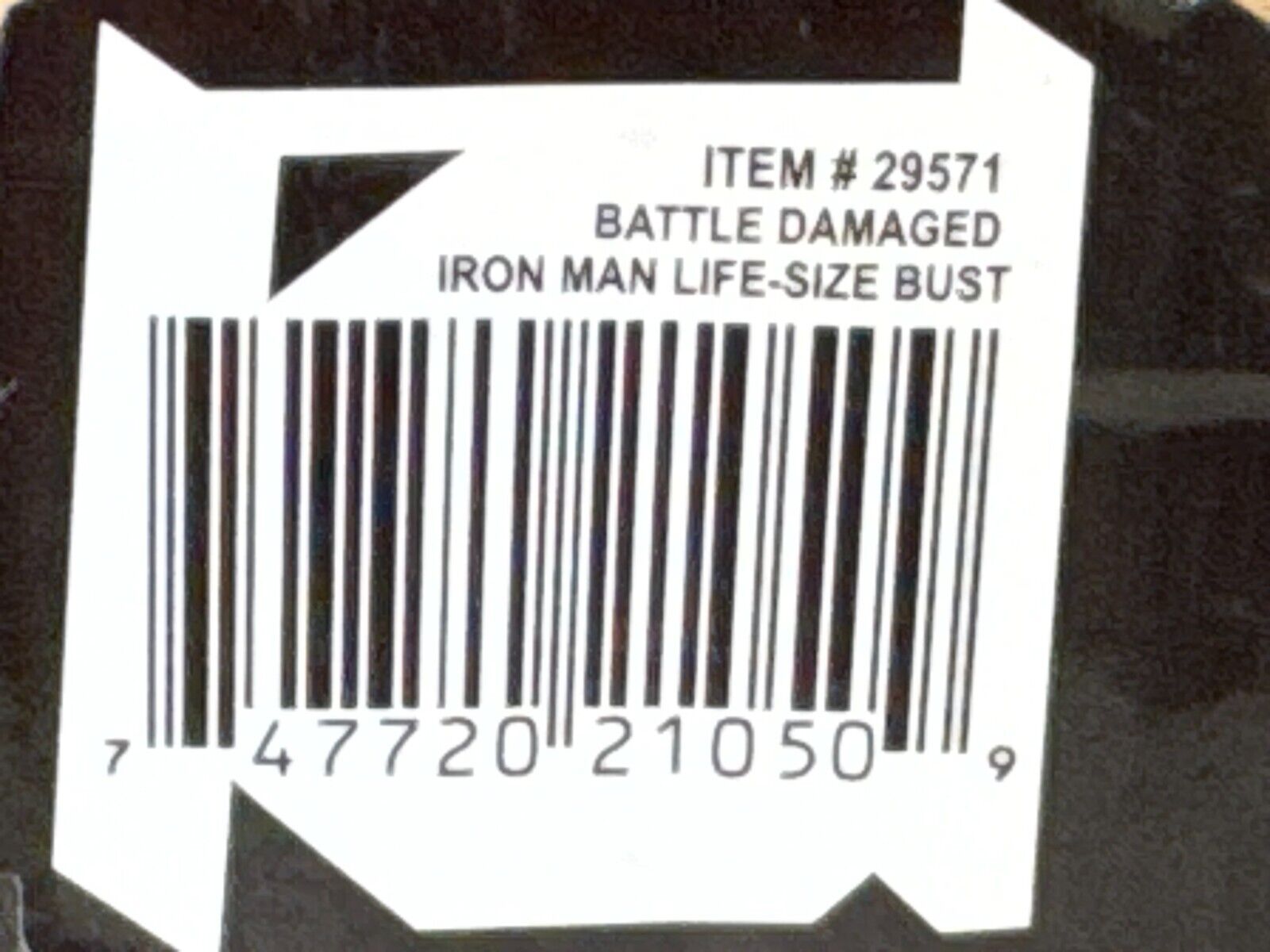 Sideshow Iron Man Mark III Life-Size Bust Battle Damaged Marvel Collectible USB