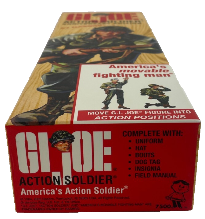 2003 GI Joe Action Soldier 12” Anniversary Edition Figure Hasbro Boxed