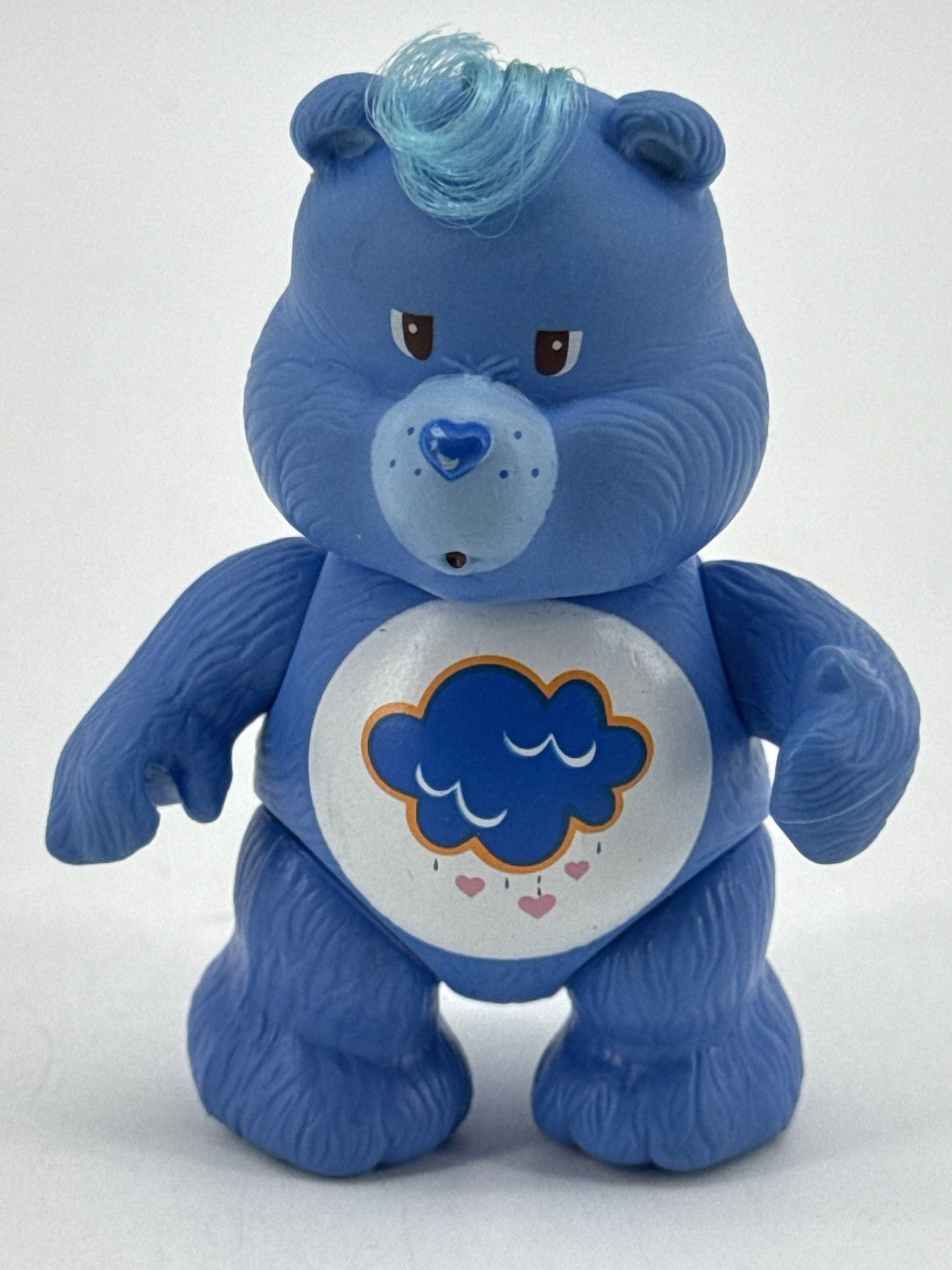 Care Bears Grumpy Bear Blue Rain Cloud Poseable 1983 Kenner 3.5" Toy