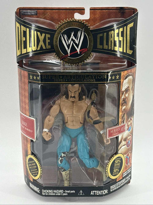 WWE Deluxe Classic Superstars Series 3 Jake The Snake Roberts Jakks Figure