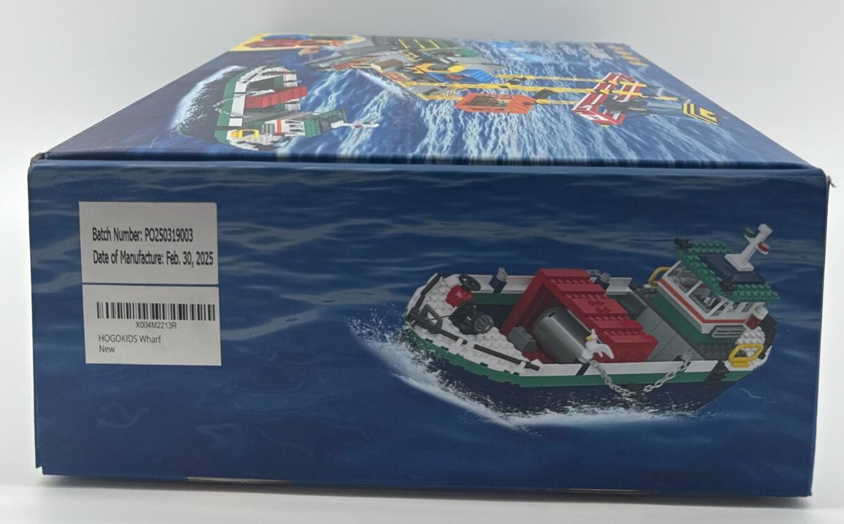 HOGOKIDS City Harbor Building Set HG1028 1373 PCS Port Train Ship Crane New