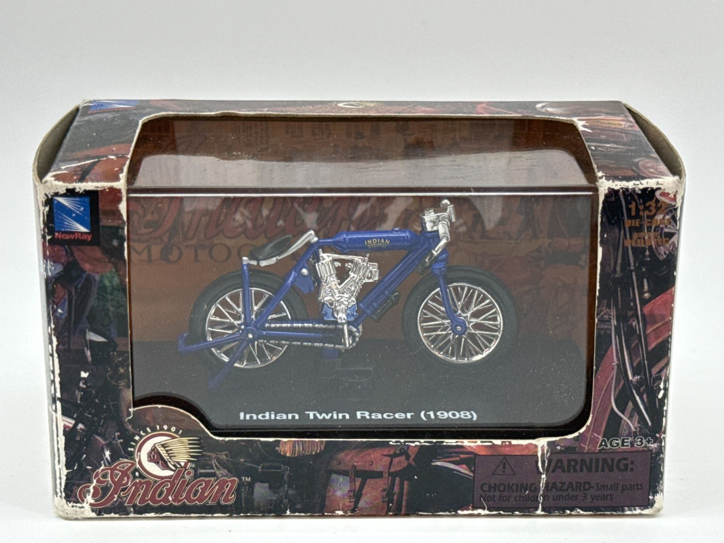 Indian Motorcycle Diecast Lot 5 NewRay 1:32 Camel Back Twin Scout Junior Boxed