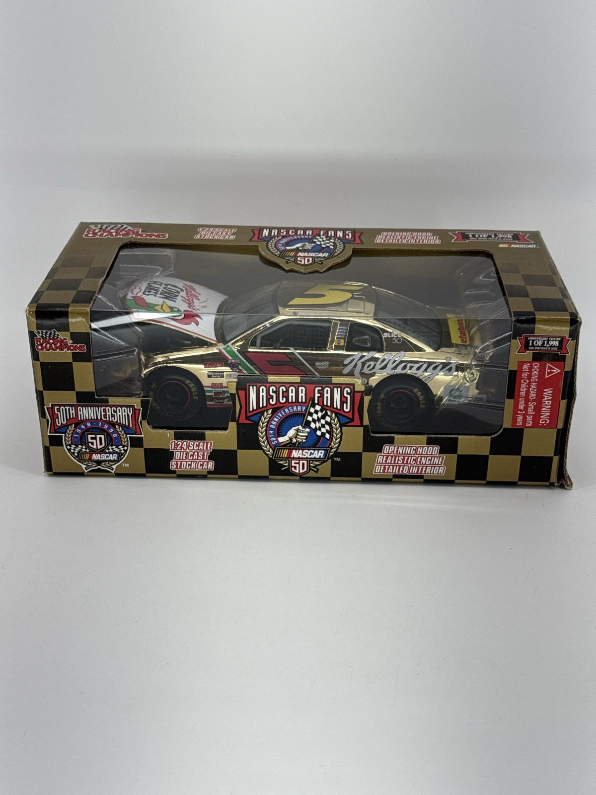 NASCAR 50th Anniversary 1998 #5 Kellogg's Gold 1:24 Racing Champions Diecast