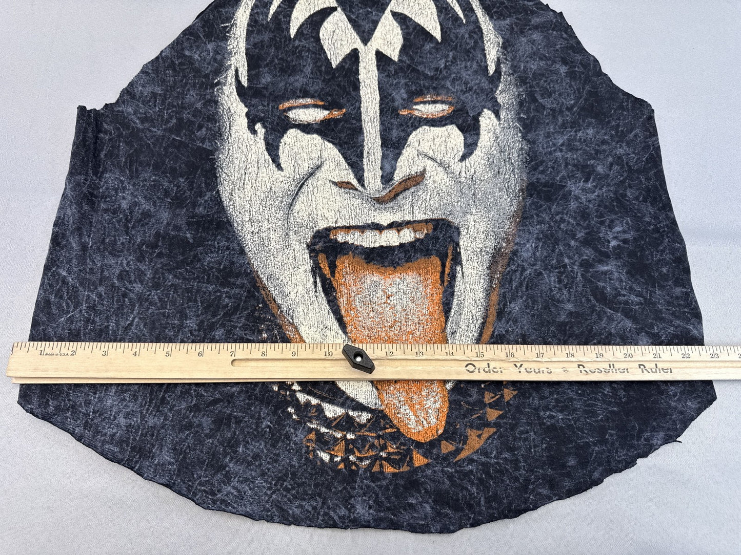 KISS Gene Simmons Music Tank Top L Black 100% Cotton Sleeveless Distressed