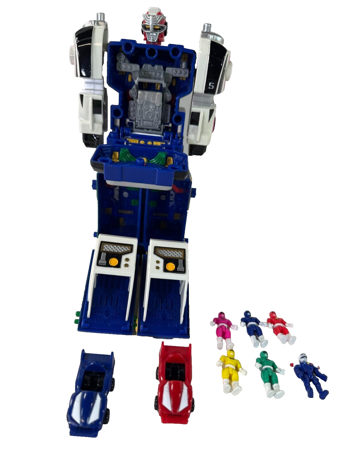 1997 Bandai Power Rangers Carranger DX RV Robo Turbo Megazord Complete Zord