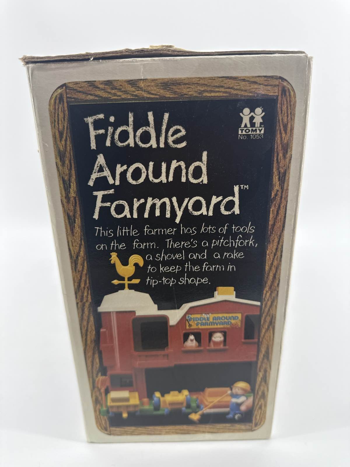 1981 Tomy Fiddle Around Farmyard Barn Playset 1053 Tractor Pickup Farmer