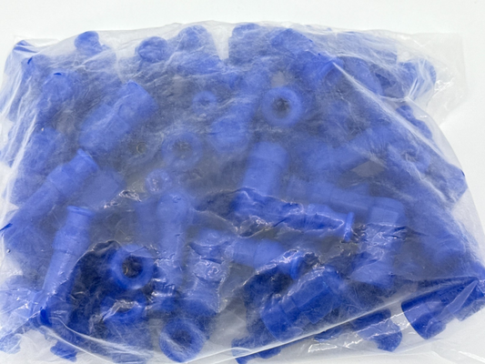 50x Blue 90° Spark Plug Cap Boots Wire Elbow Connectors Ignition Coil Ends USA