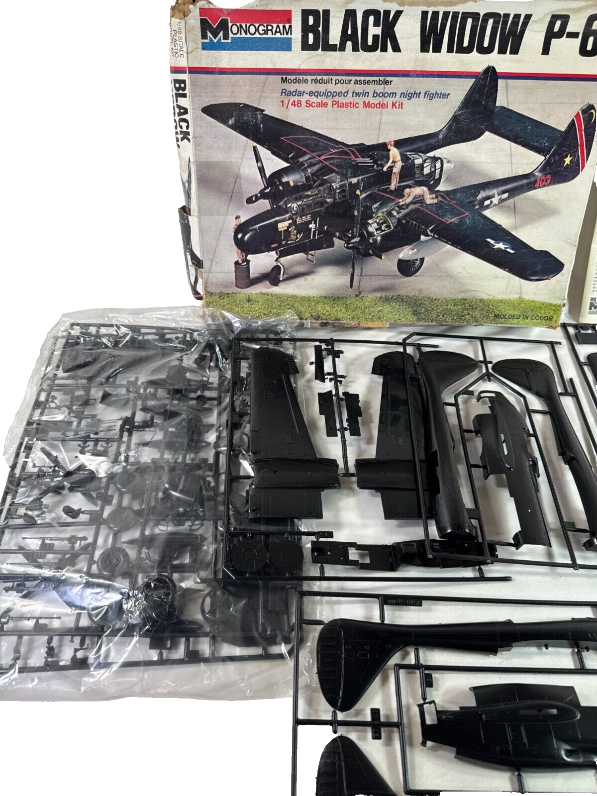 Monogram P-61 Black Widow 1/48 WWII Night Fighter Model Kit