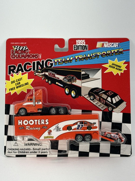 1995 Racing Champions Hooters NASCAR Team Transporter Die-Cast Truck 1:87