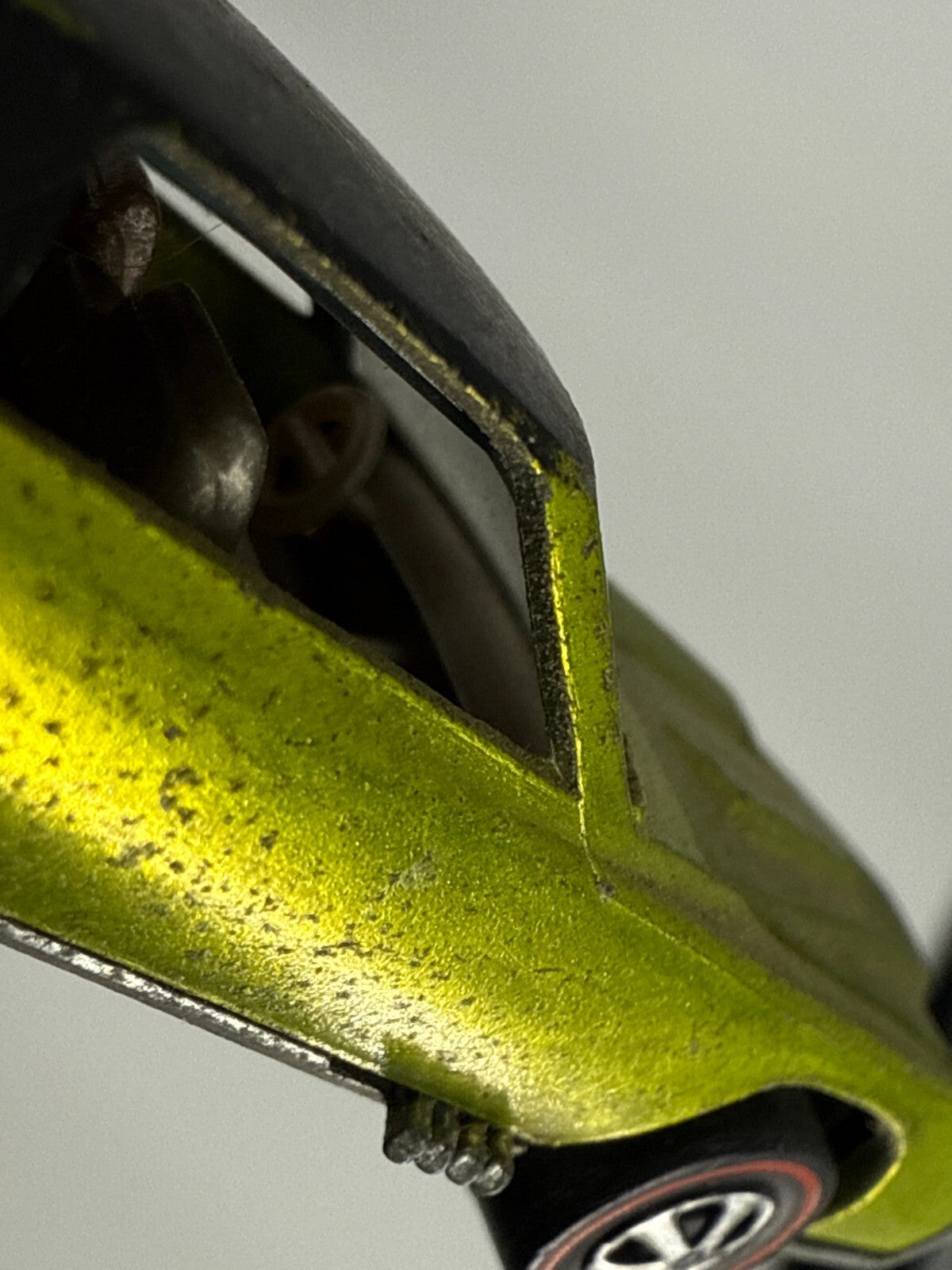 1968 Hot Wheels Redline Custom Eldorado Lime HK Matte Roof Vintage Rare Loose