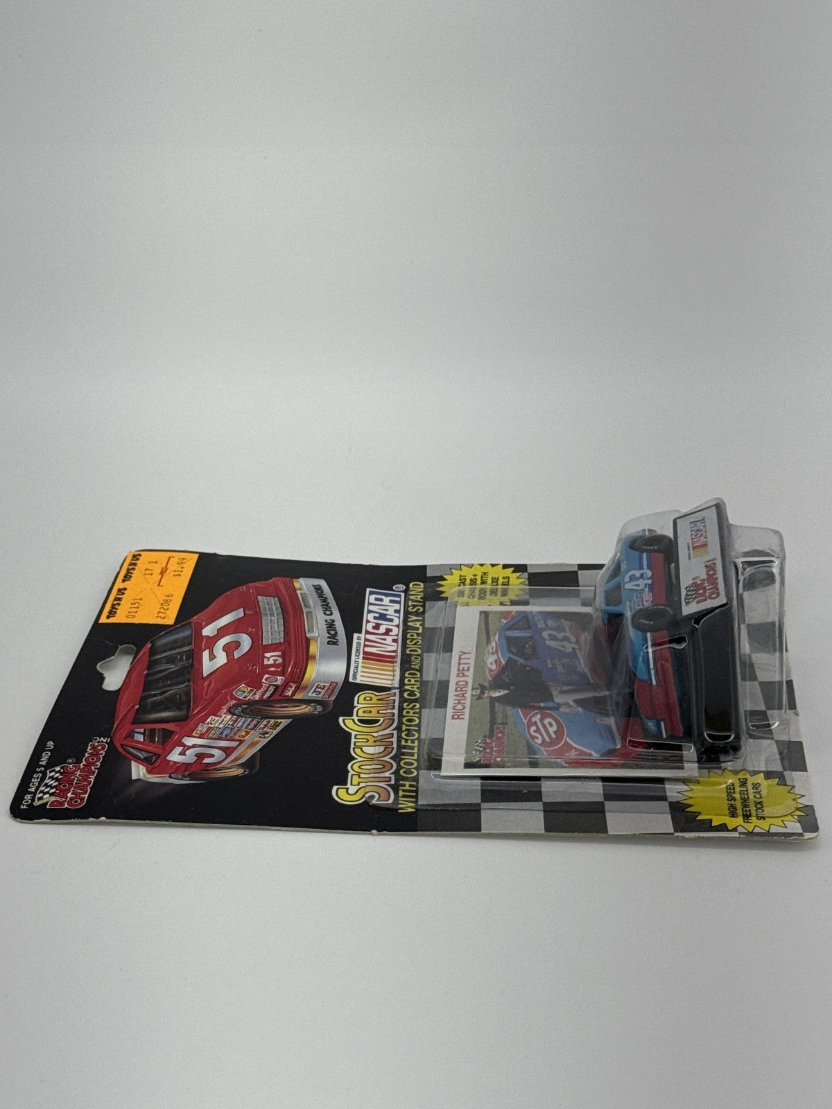 1991 Racing Champions NASCAR #43 Richard Petty Stock Car w/Card & Stand