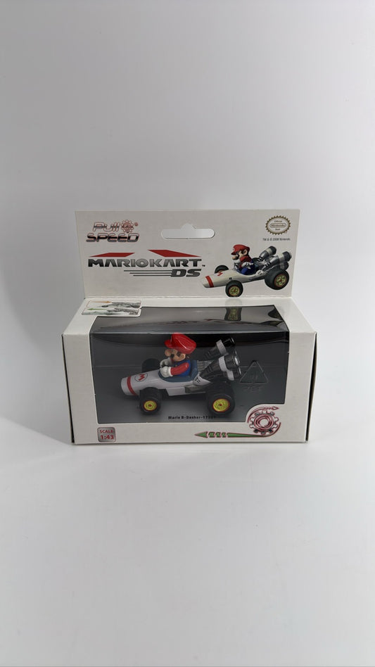 Mario Kart DS Pull Speed Mario B-Dasher 1:43 Diecast Car 2008 Stadlbauer Boxed 6