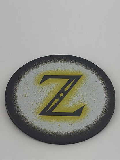 Zelda Z Symbol Rubber Drink Coaster Nintendo Gaming Decor Apparel Clothing New