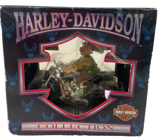 1999 Harley-Davidson Christmas Elf Motorcycle Ornament w/ Box Cavanagh Collectib