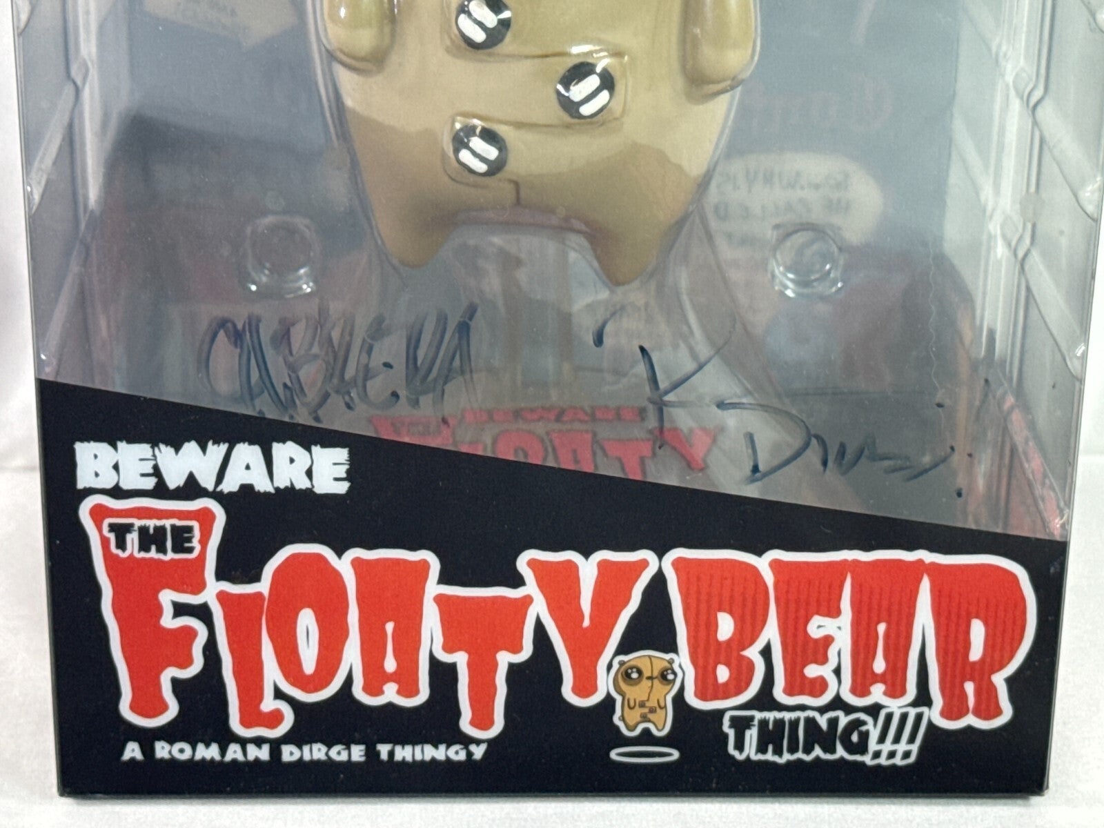 Floaty Bear Thing Vinyl Figure Signed Roman Dirge Nathan Cabrera Rare Art Toy