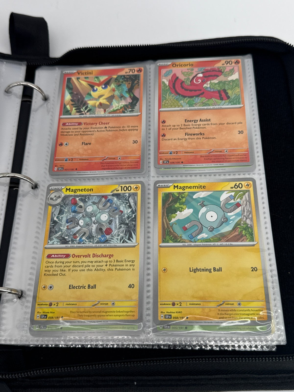 Pokémon Mewtwo Binder Lot 100+ Mixed Type Cards Grass Electric Psychic Bundle