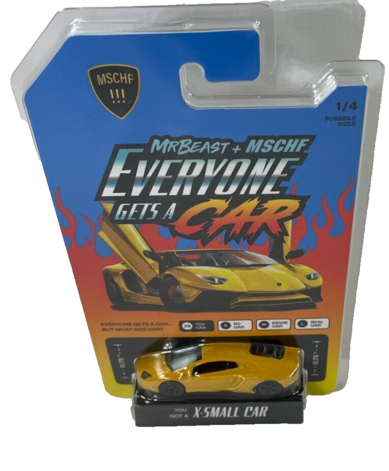 MSCHF x MrBeast "Everyone Gets a Car" XS Lamborghini Toy – Limited Edition!