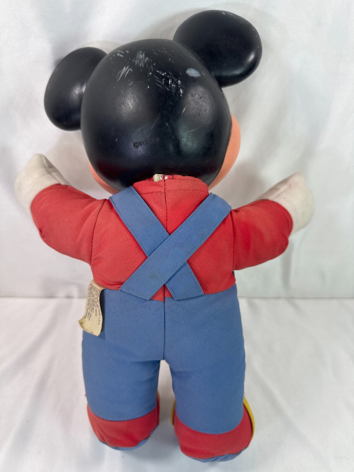 Mattel 1989 Mickey Minnie Learn to Dress Me Dolls 15" Plush Set Rubber Face Vtg