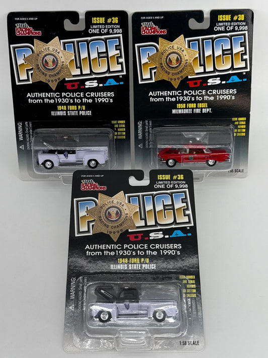 Racing Champions Police USA Diecast Lot Ford Edsel 1948 Ford P/U 1of9998