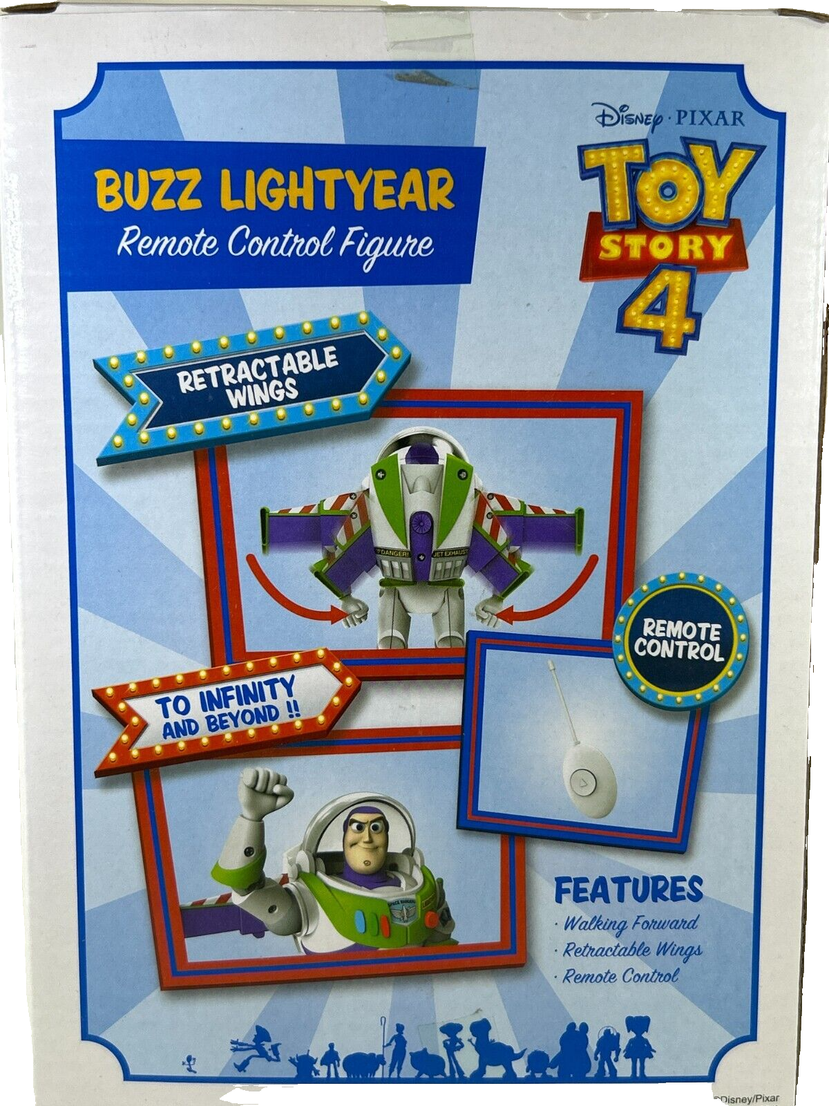 Disney Pixar Toy Story 4 Buzz Lightyear Remote Control Figure 27MHz NIB