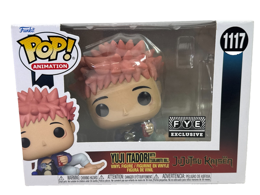 Yuji Itadori with Tsukamoto Doll Funko Pop #1117 Jujutsu Kaisen FYE Exclusive