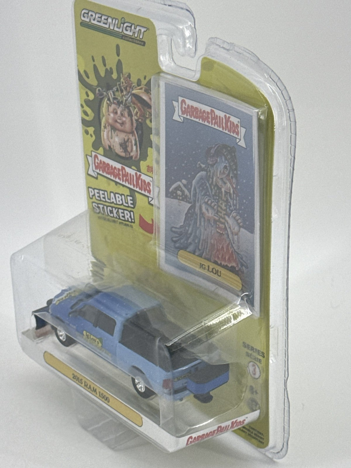 Greenlight Garbage Pail Kids IG LOU 2015 RAM 1500 Snow Plow 1:64 Truck
