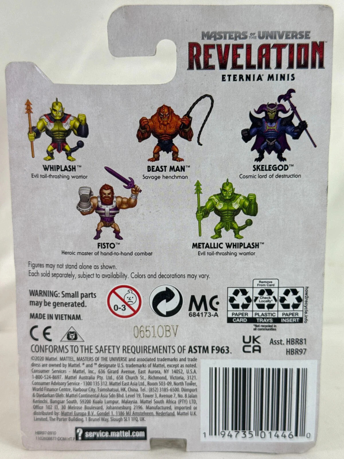 Whiplash Eternia Minis MOTU Revelation Netflix Mini Figure New Sealed 2.5” 1356