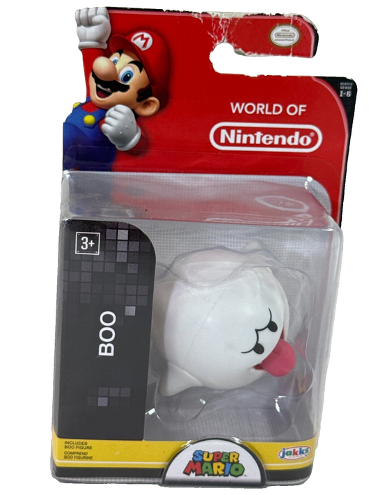 World of Nintendo Super Mario Boo Ghost 2.5" Figure Jakks Pacific Series 1-6