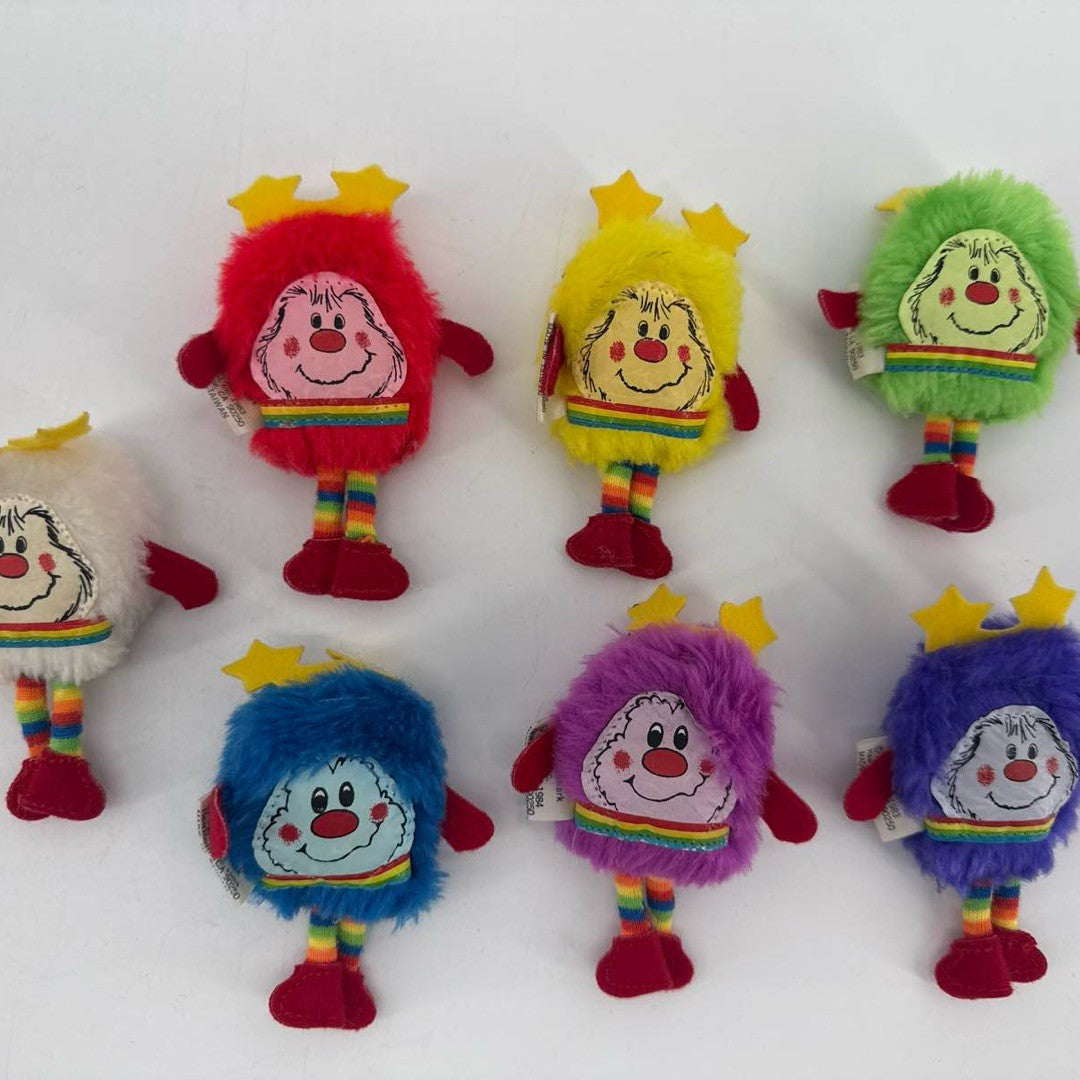 1983 Rainbow Brite Sprite mini Plush Lot Mattel Hallmark Stuffed Animal Set