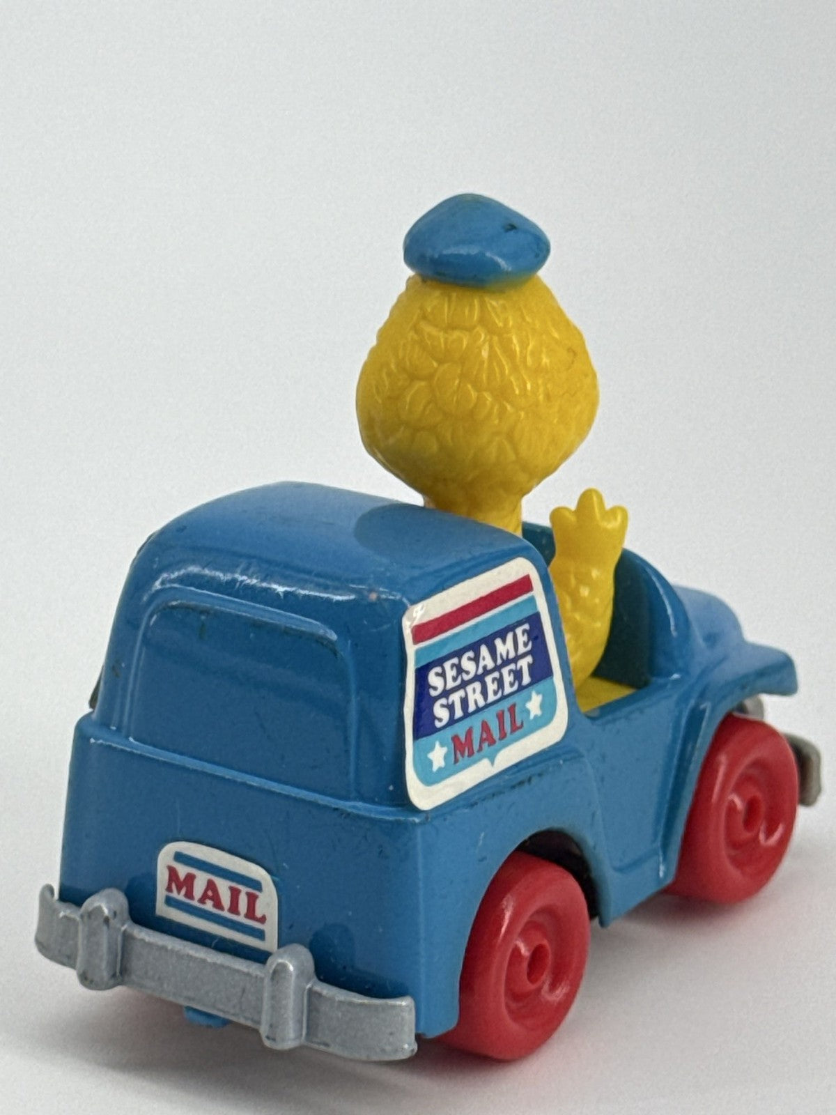 1982 Hasbro Sesame Street Big Bird Mail Truck Die Cast Muppets USPS Toy