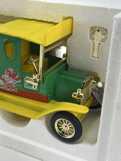 Golden Wheel Mountain Dew Tanker Coin Bank Model w/ Key Gold