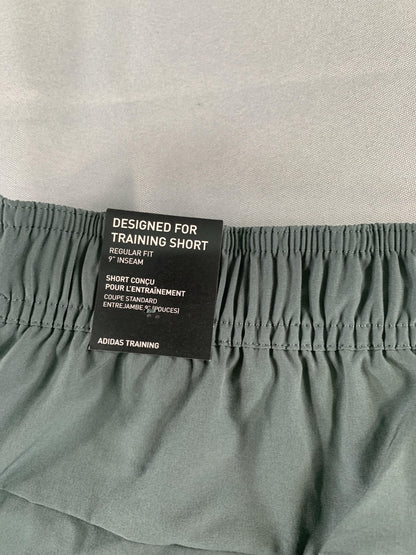 Adidas Shorts Mens Medium Gray Designed for Training AEROREADY Zip Pocket Gym