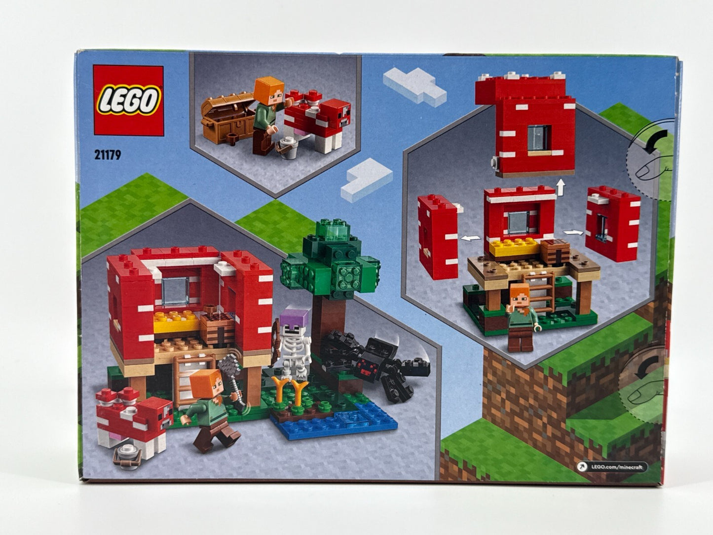 LEGO Minecraft 21179 The Mushroom House Building Kit 272 Pcs Set New Sealed
