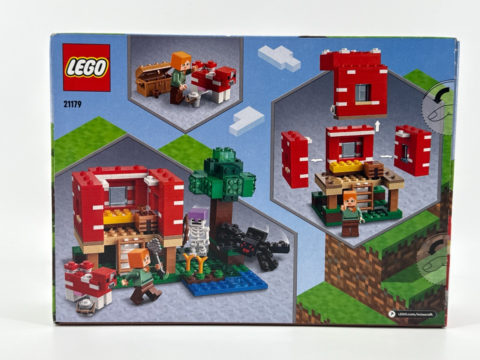 LEGO Minecraft 21179 The Mushroom House Building Kit 272 Pcs Set New Sealed