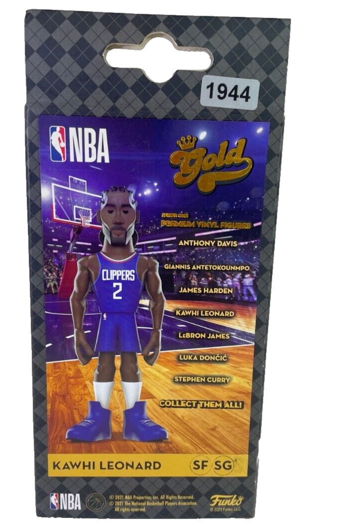 Funko Gold Kawhi Leonard Chase Figure White Clippers Jersey NBA DRM210812
