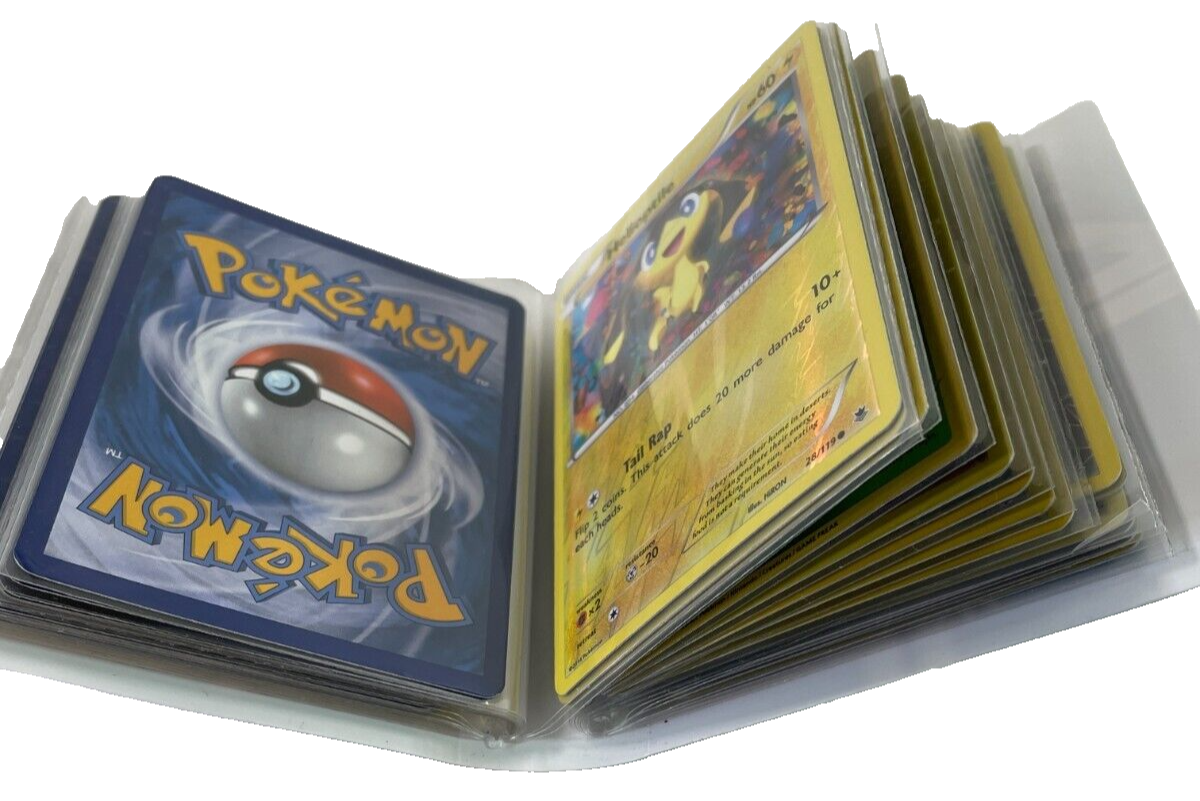 Pokémon TCG Lot - 30+ Cards w/ Binder - Holo, Reverse Holo, & More! 1856