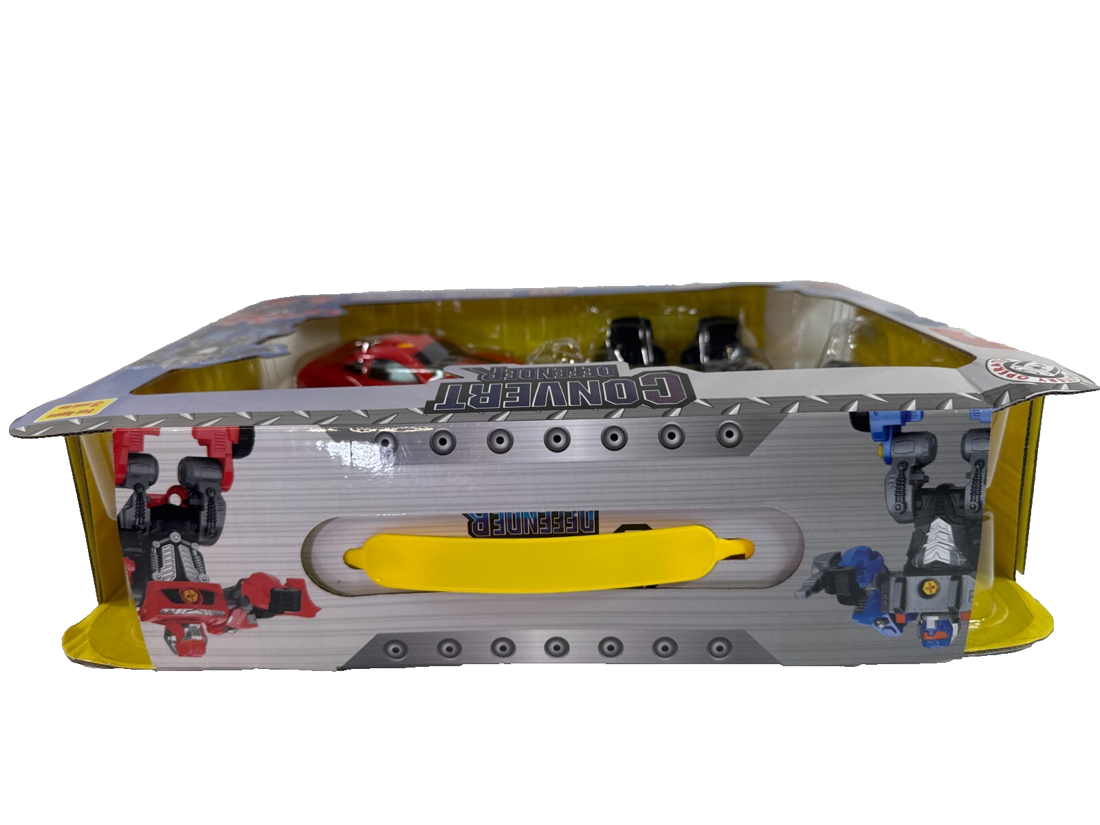 Convert Defender 3-in-1 Red Robot Car Truck Toy w/ Power Drill Lights NIB