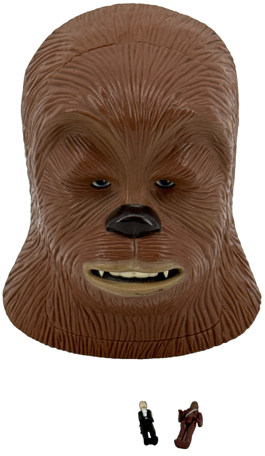 1995 Galoob Star Wars Micro Machines CHEWBACCA Head Playset w/ Han & Chewie figs