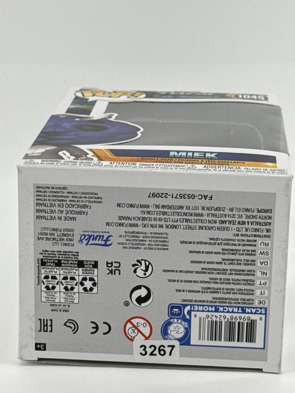 Funko Pop Marvel Thor Love And Thunder Miek #1045 Vinyl Bobblehead Purple Figure