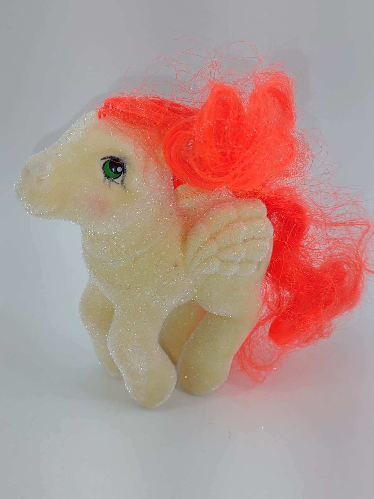 MLP G1 1985 My Little Pony So Soft Flocked Paradise Pegasus Palm Trees