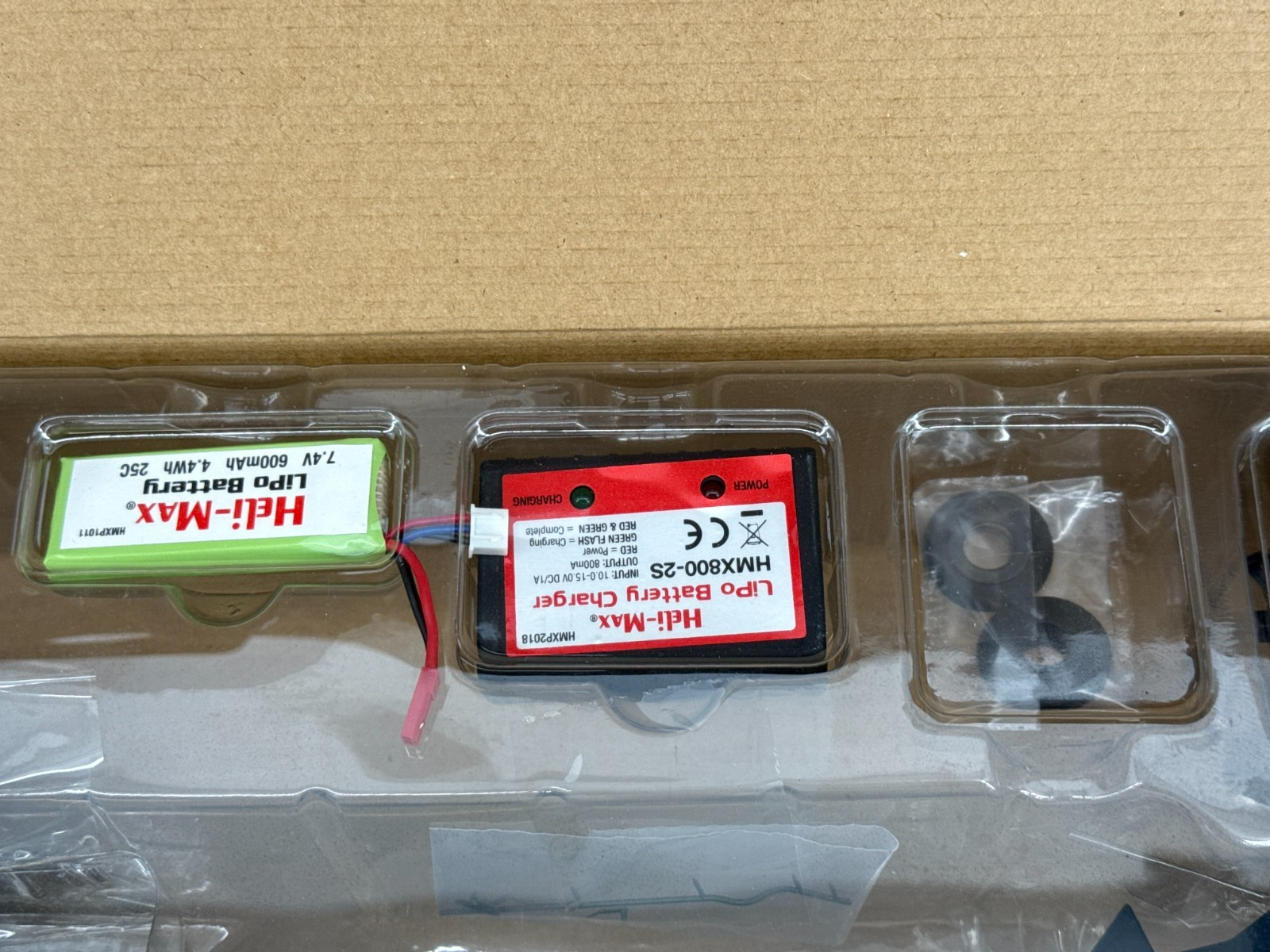Heli-Max Black Hawk 1/43 RTF RC Helicopter TX610 LiPo 4 Blade Open Box NEW