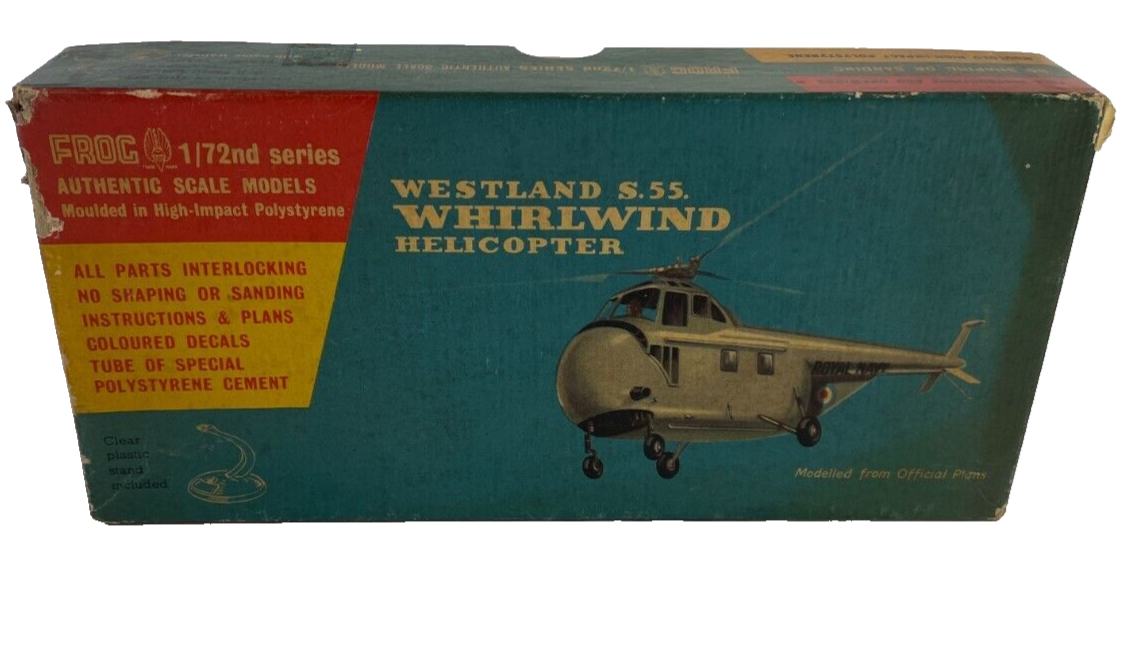 FROG 322P Westland S.55 Whirlwind Helicopter 1/72 Model Kit – Vintage RARE! 2094