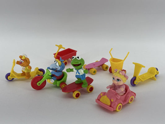1986 McDonald's Muppet Babies Toys Kermit Miss Piggy Gonzo Fozzie