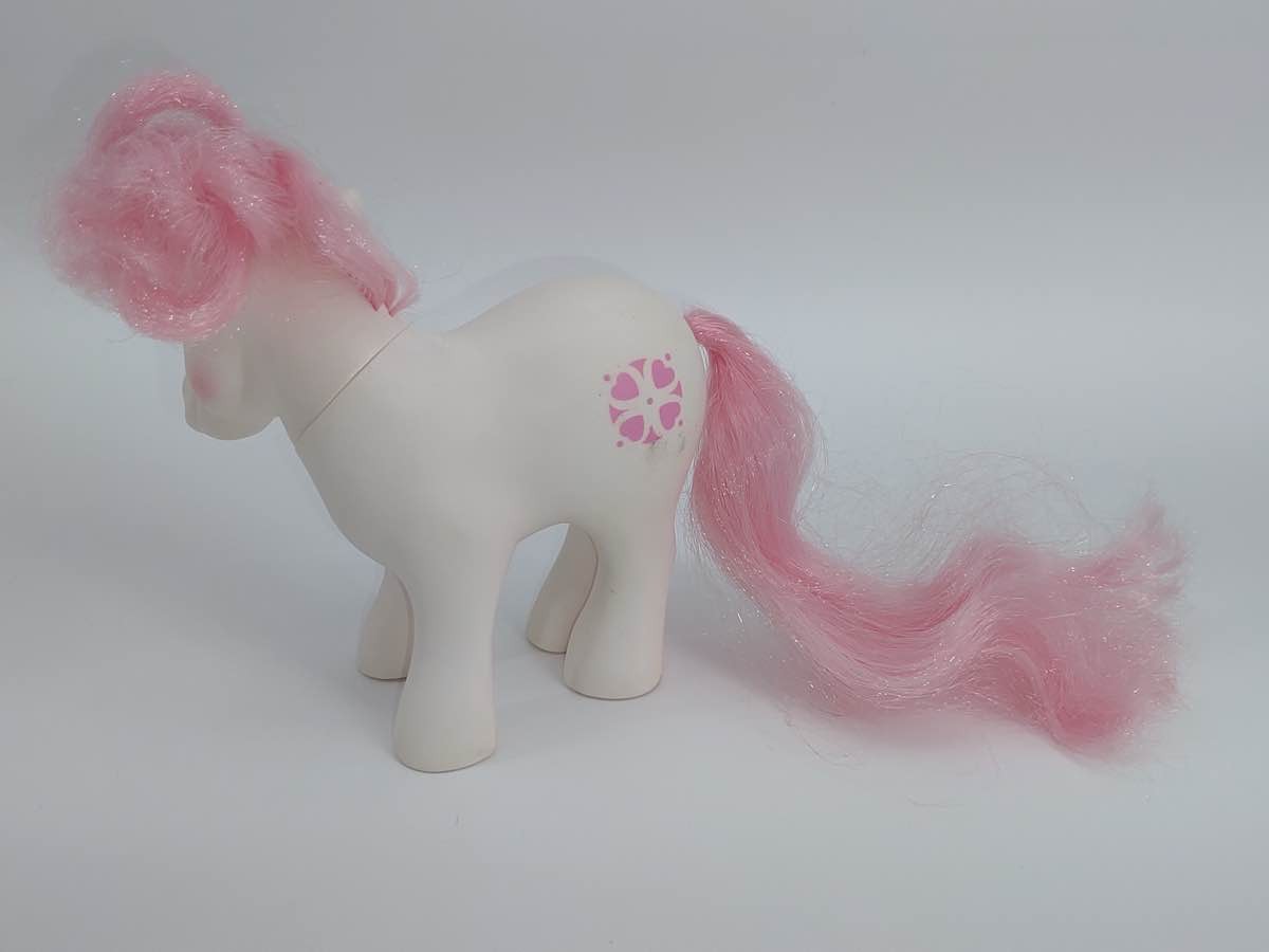 1983 My Little Pony G1 Sundance White Pink Hearts Hasbro MLP Figure