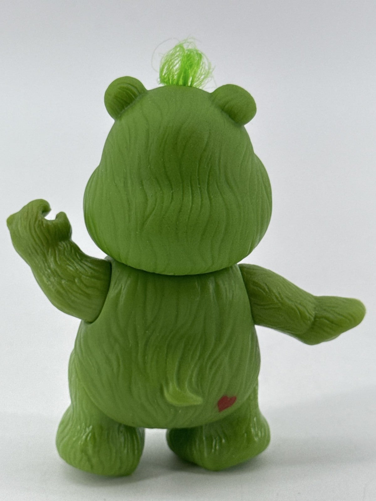 1983 Kenner Care Bears Good Luck Bear 3.5" Poseable PVC Green Shamrock