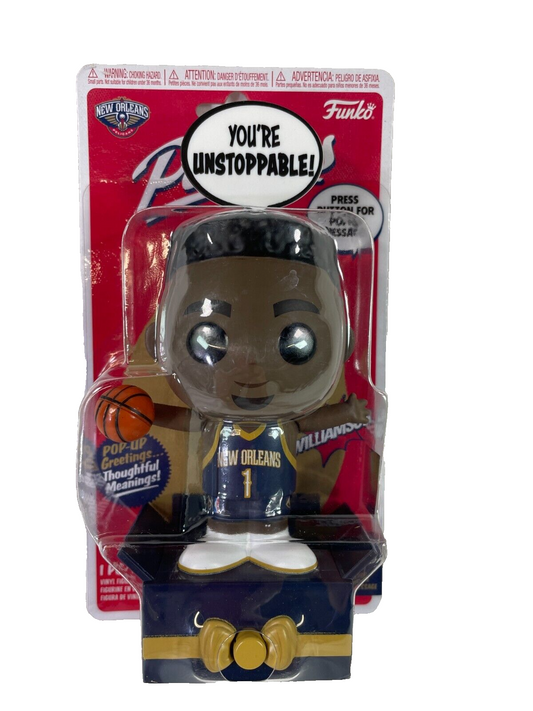 🏀 Funko Popsies NBA Zion Williamson – New Orleans Pelicans Pop-Up Figure! 🎉