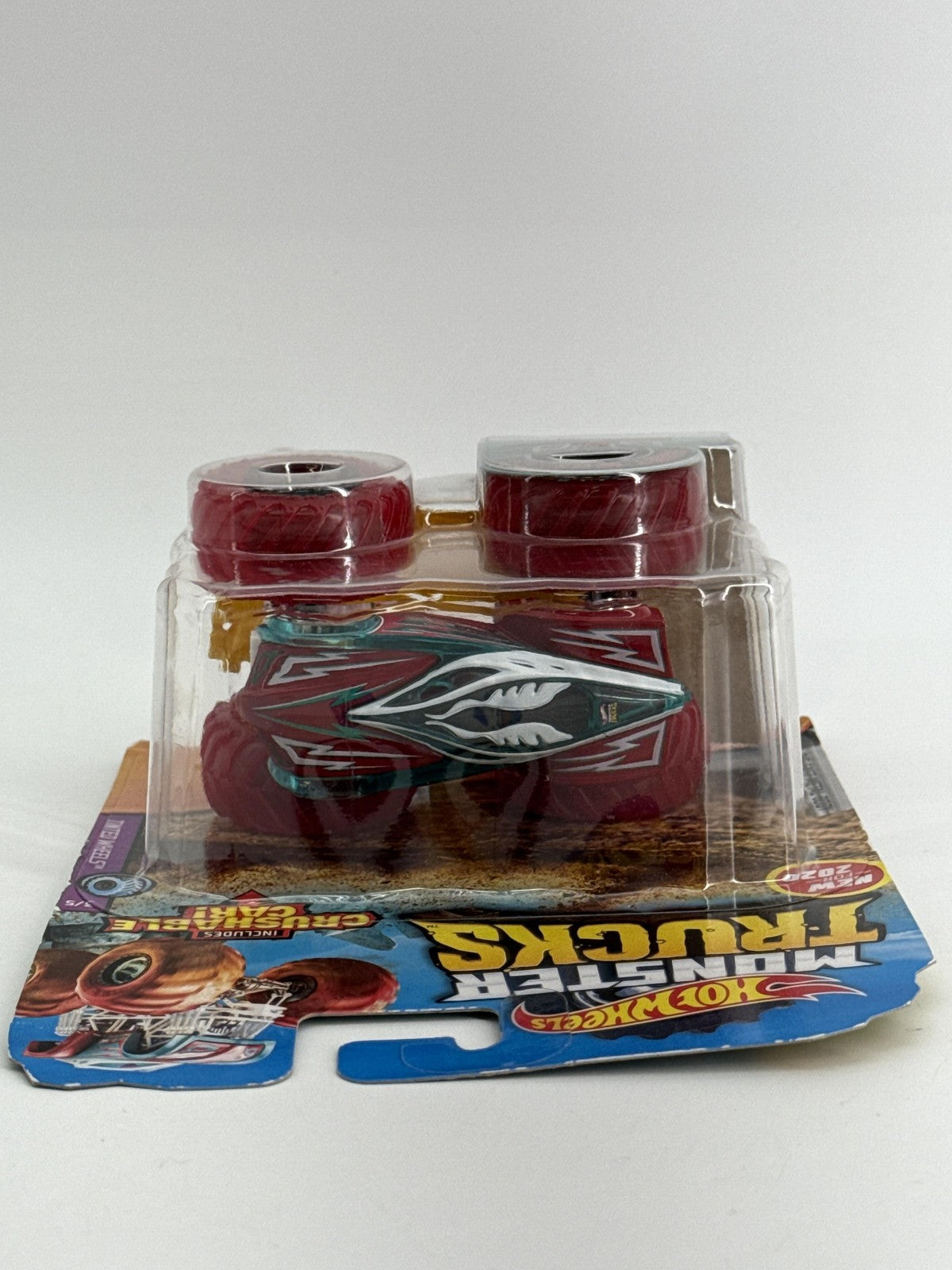 Hot Wheels Monster Trucks El Superfasto 20/75 Red 1:64 Diecast Crushable Car New