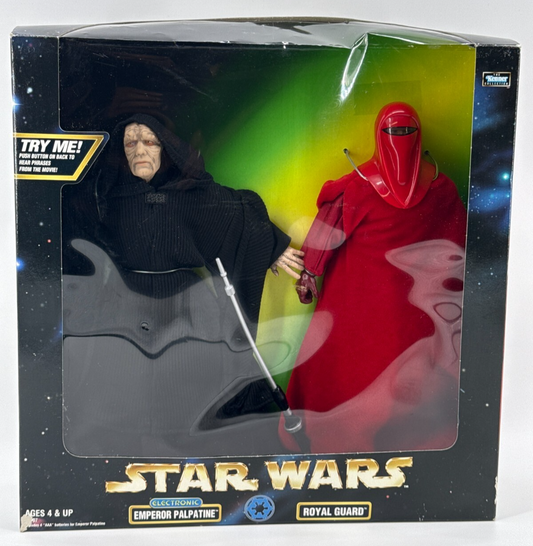 Kenner Star Wars Action Collection Emperor Palpatine Royal Guard 1998 MIB TALKIN