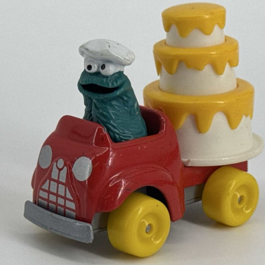 1982 Playskool Sesame Street Cookie Monster Cake Delivery Diecast Truck