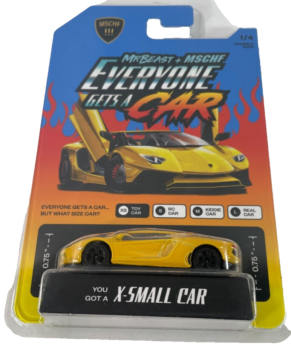 MSCHF x MrBeast "Everyone Gets a Car" XS Lamborghini Toy – Limited Edition!
